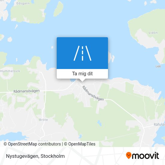 Nystugevägen karta