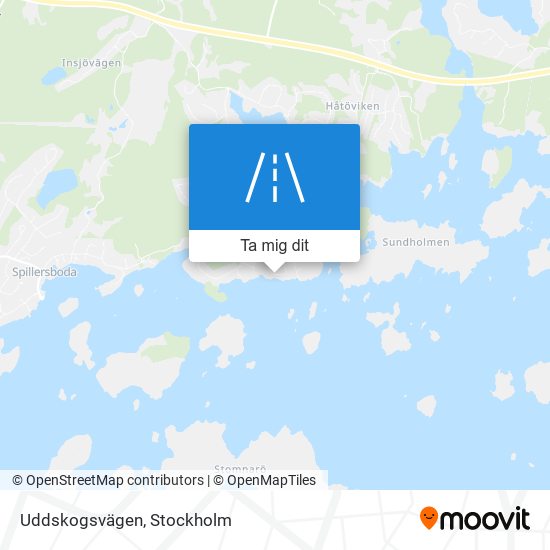 Uddskogsvägen karta