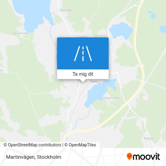 Martinvägen karta