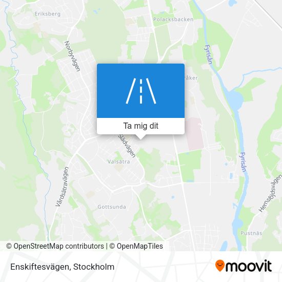 Enskiftesvägen karta