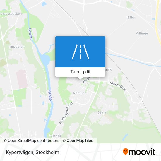 Kypertvägen karta
