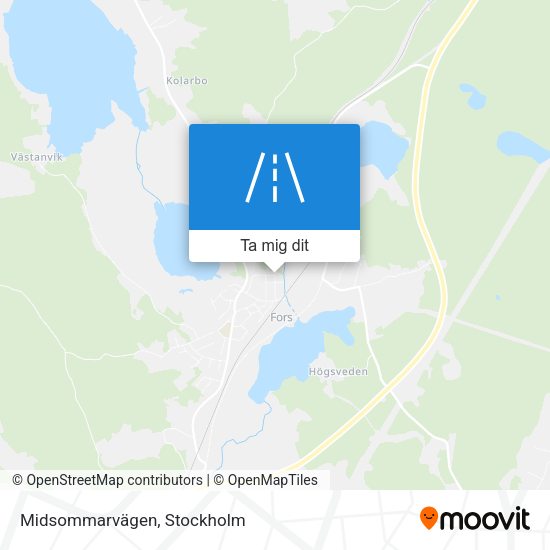 Midsommarvägen karta