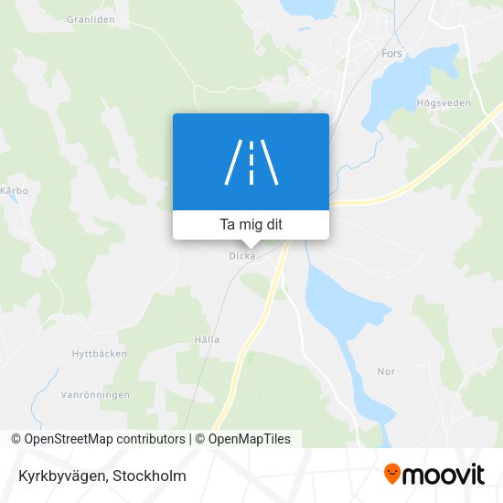 Kyrkbyvägen karta