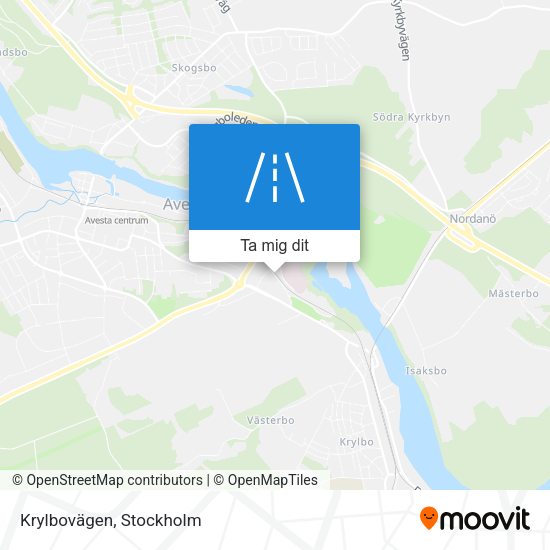 Krylbovägen karta