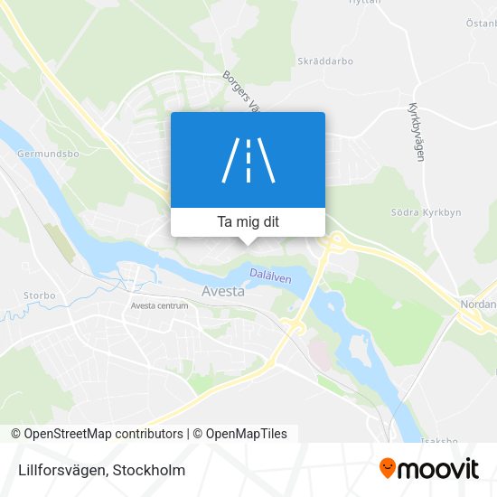 Lillforsvägen karta