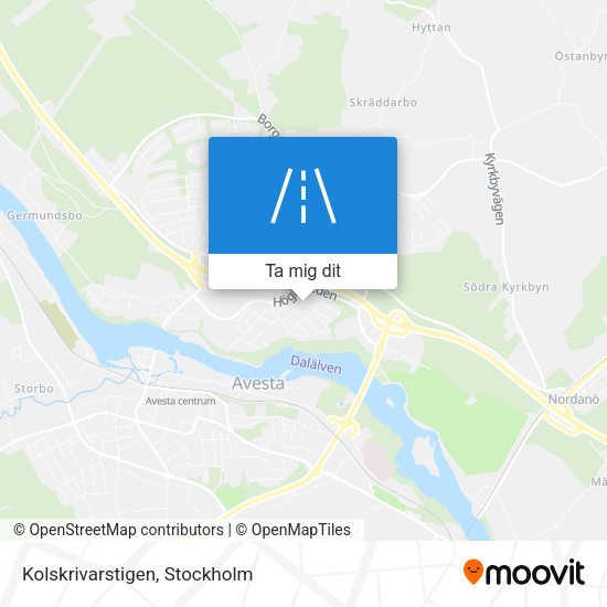 Kolskrivarstigen karta