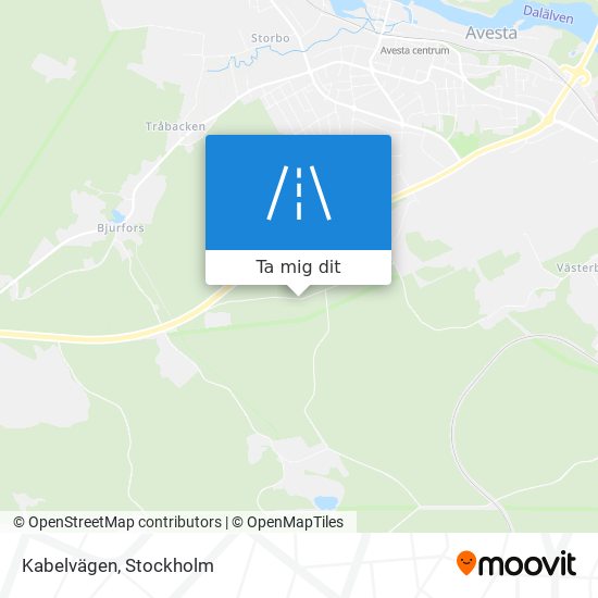 Kabelvägen karta