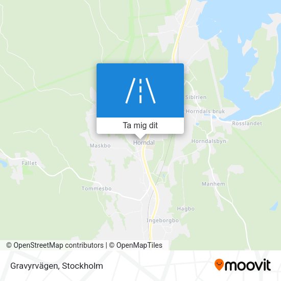 Gravyrvägen karta