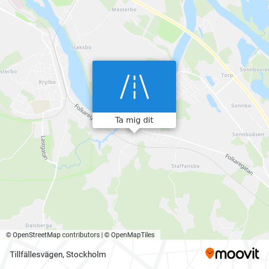 Tillfällesvägen karta