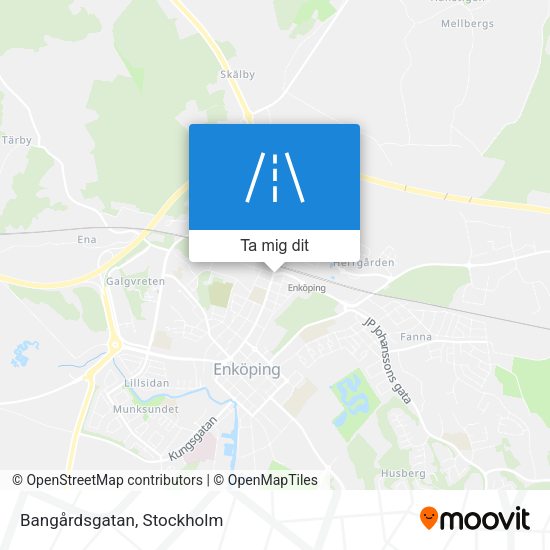 Bangårdsgatan karta
