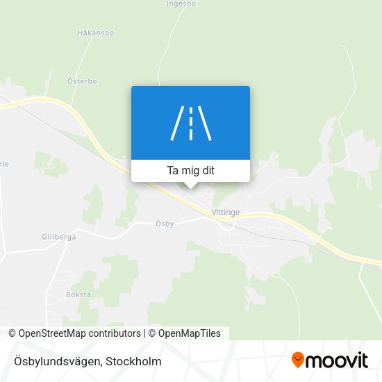 Ösbylundsvägen karta