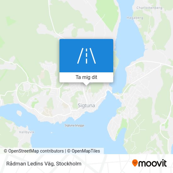 Rådman Ledins Väg karta