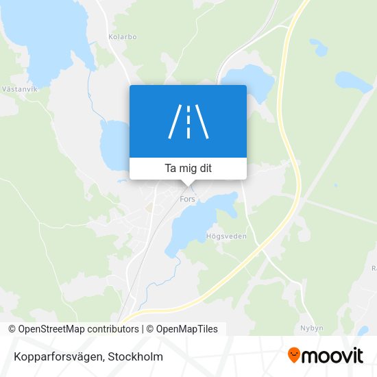 Kopparforsvägen karta