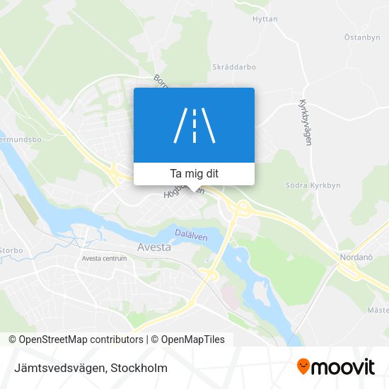 Jämtsvedsvägen karta