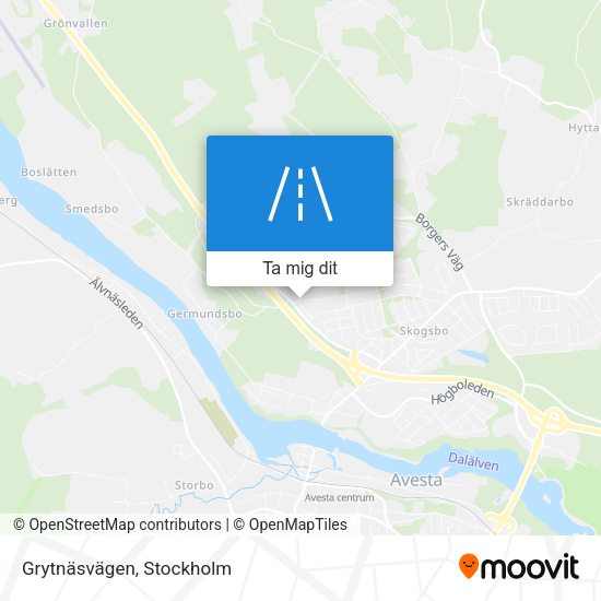 Grytnäsvägen karta