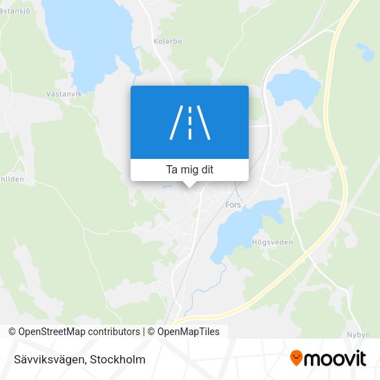 Sävviksvägen karta