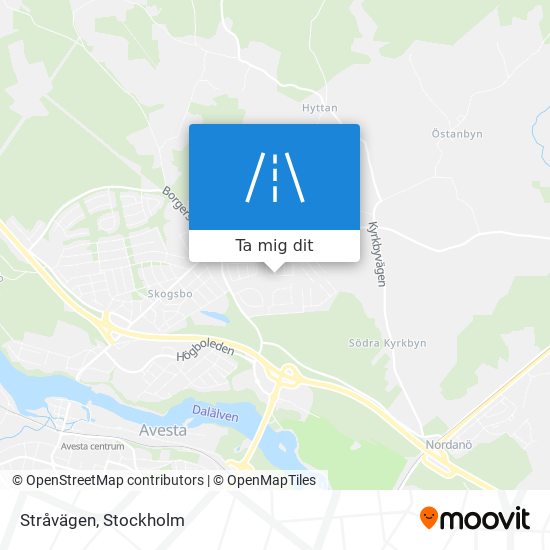 Stråvägen karta