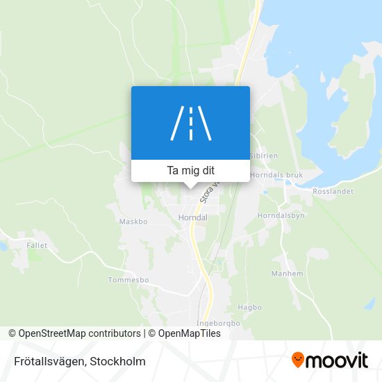 Frötallsvägen karta