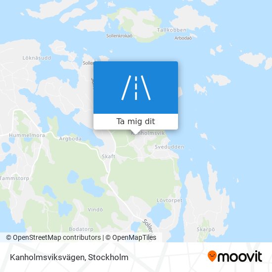 Kanholmsviksvägen karta