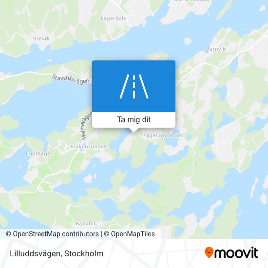 Lilluddsvägen karta