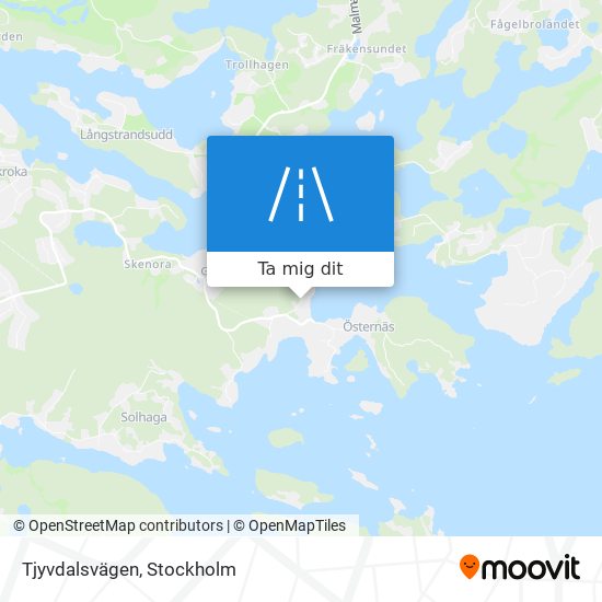 Tjyvdalsvägen karta
