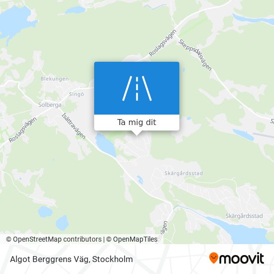 Algot Berggrens Väg karta