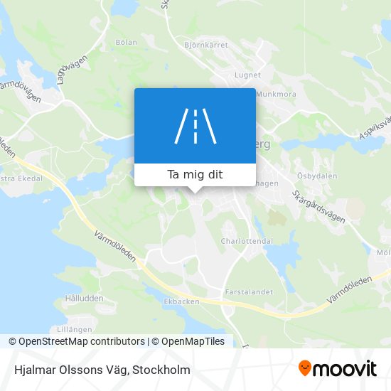 Hjalmar Olssons Väg karta