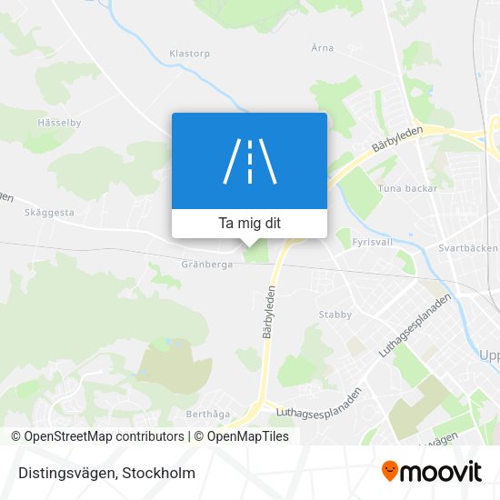 Distingsvägen karta
