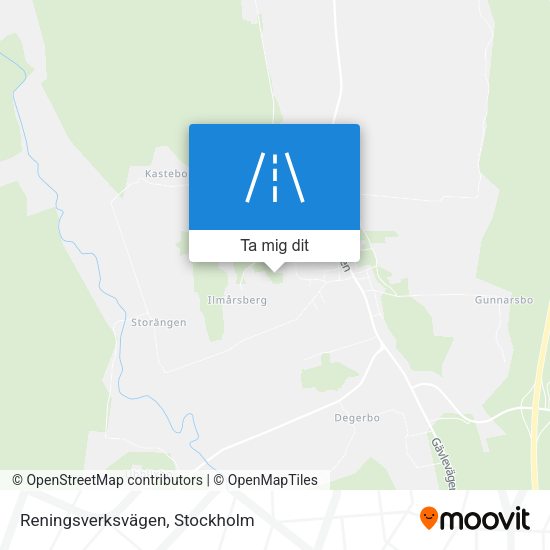 Reningsverksvägen karta