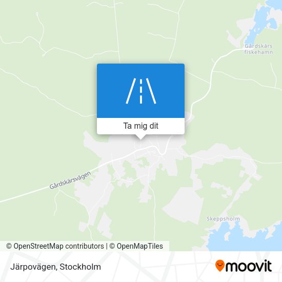 Järpovägen karta