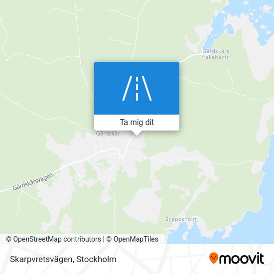 Skarpvretsvägen karta