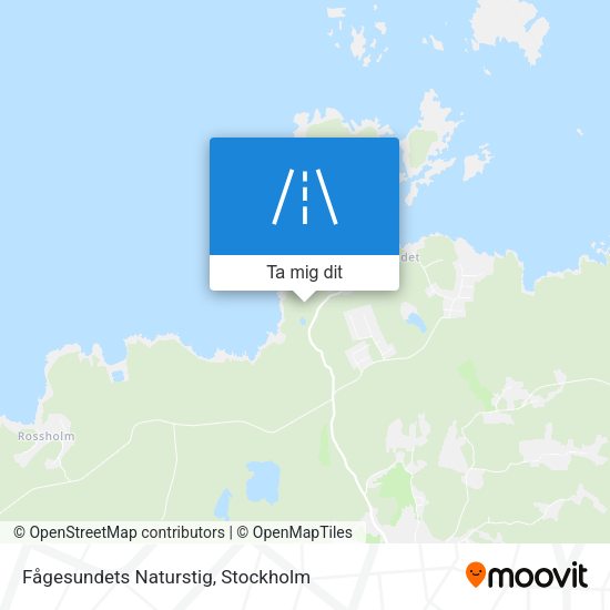 Fågesundets Naturstig karta
