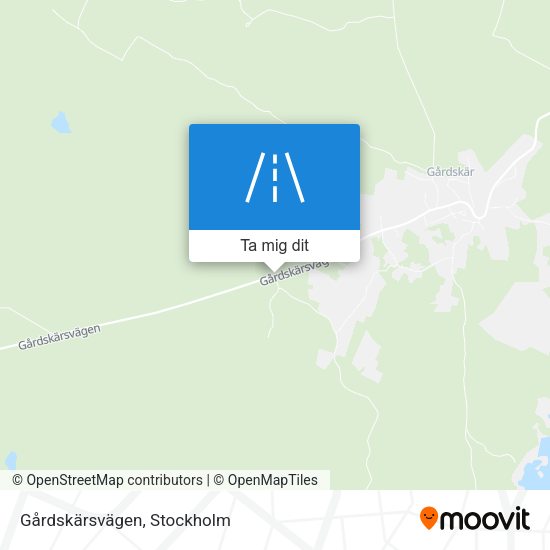 Gårdskärsvägen karta