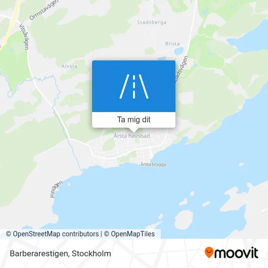 Barberarestigen karta