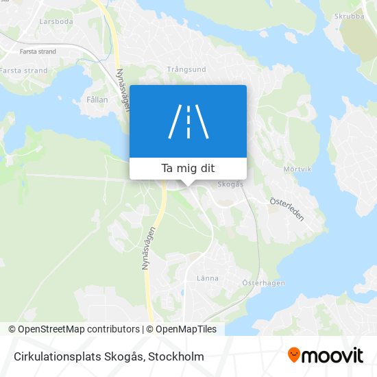 Cirkulationsplats Skogås karta