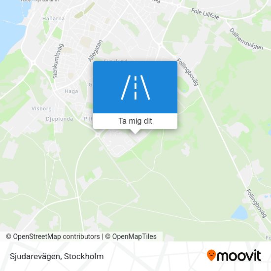 Sjudarevägen karta