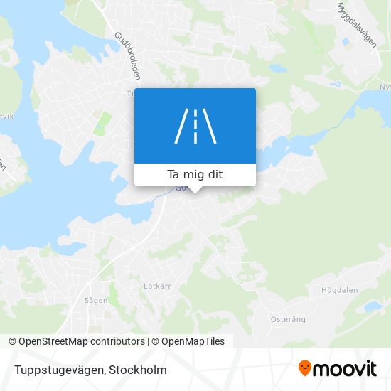 Tuppstugevägen karta