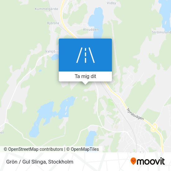 Grön / Gul Slinga karta
