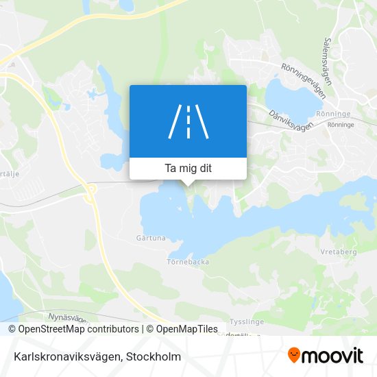 Karlskronaviksvägen karta