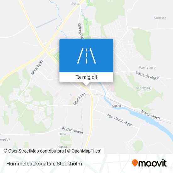 Hummelbäcksgatan karta