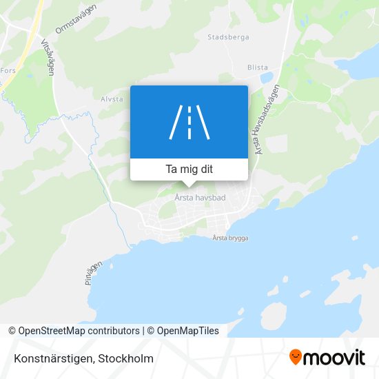 Konstnärstigen karta