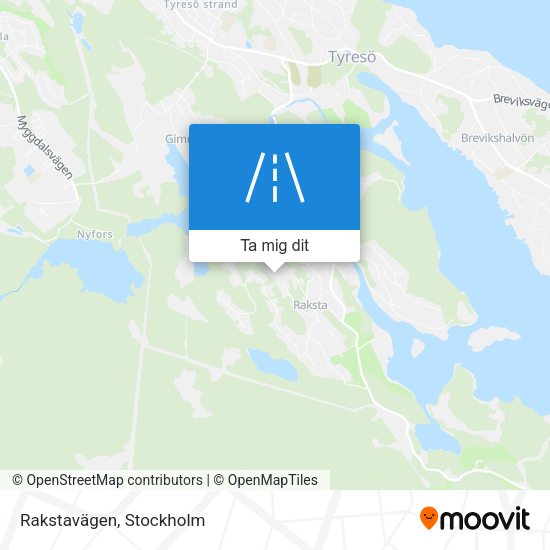 Rakstavägen karta