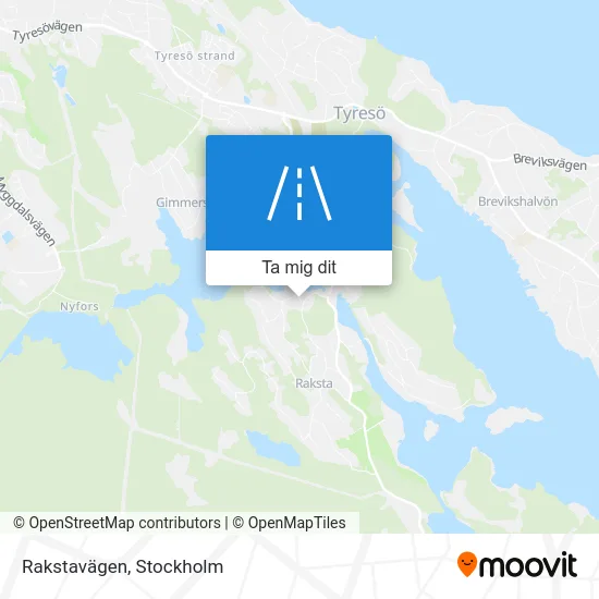 Rakstavägen karta