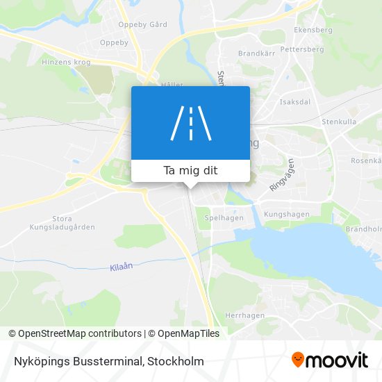 Nyköpings Bussterminal karta