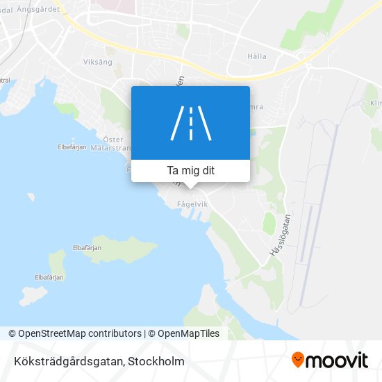 Köksträdgårdsgatan karta