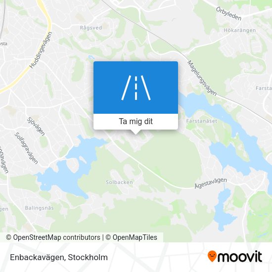 Enbackavägen karta