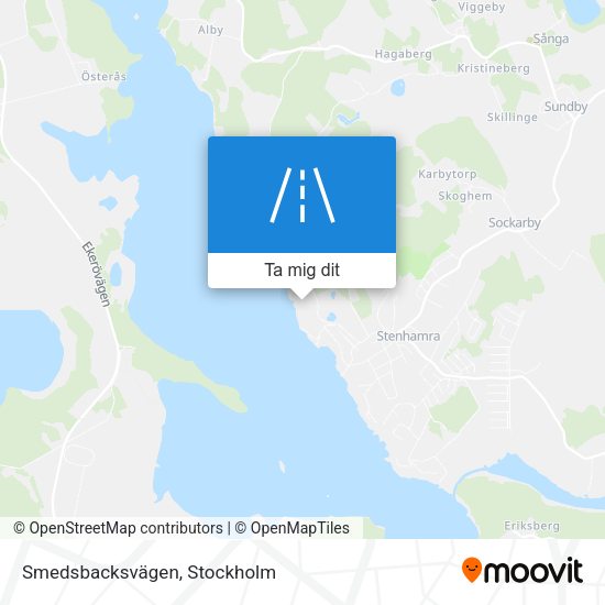 Smedsbacksvägen karta
