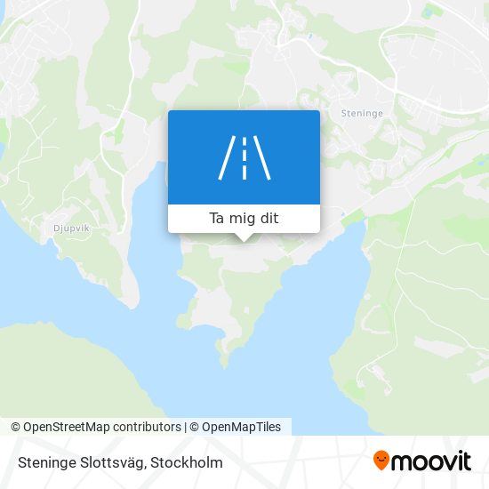 Steninge Slottsväg karta