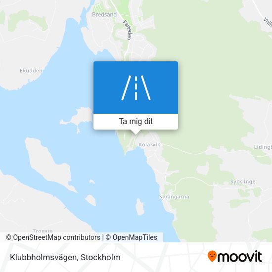 Klubbholmsvägen karta