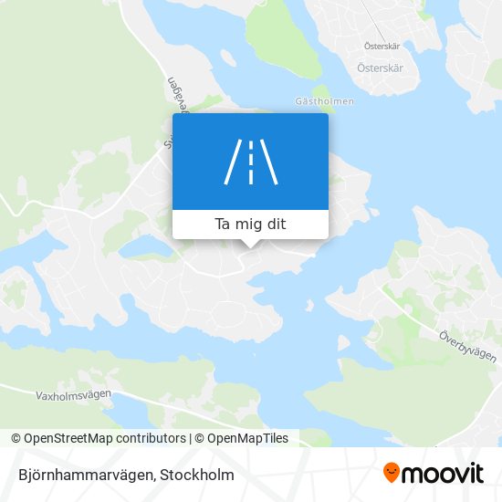 Björnhammarvägen karta